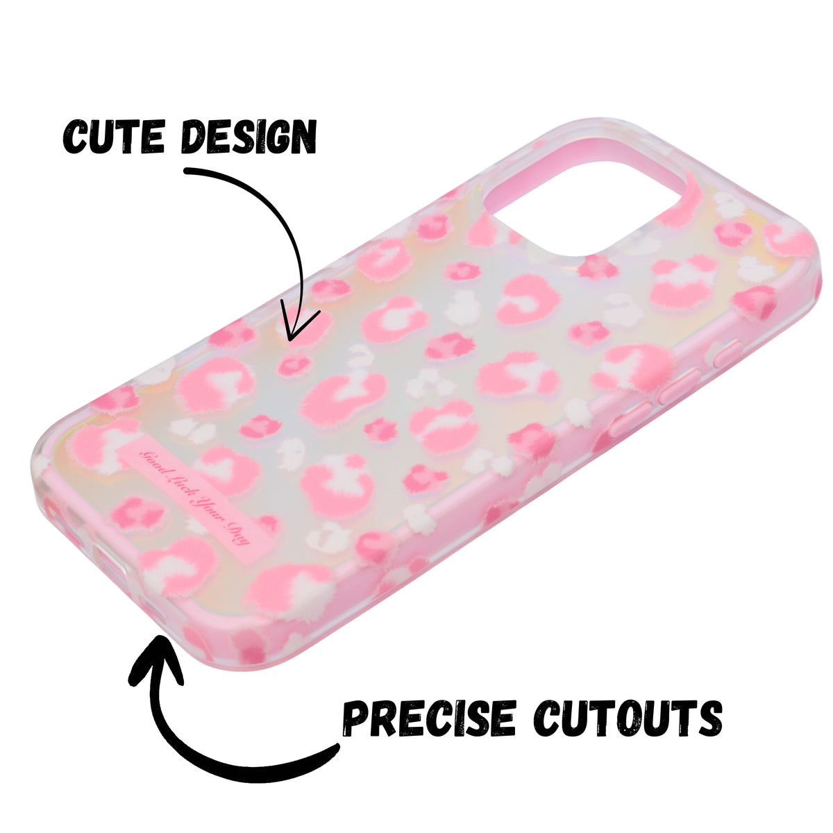 Gradient Leopard Print iPhone Case – Shockproof Stylish Cover For iPhone 16 Pro