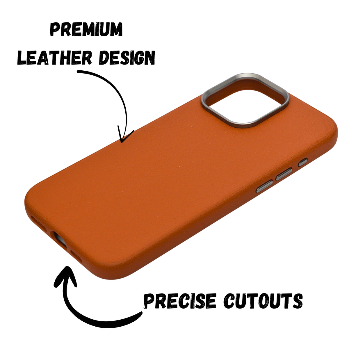 Classic Leather Texture Protective Phone Case For iPhone 16 Pro Max