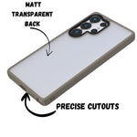 Matte Transparent Hard Shell Protective Phone Case for Samsung S25 Ultra