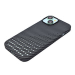 Premium Perforated Carbon Fiber Phone Case for iPhone 15
