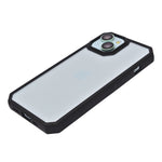 Transparent with Colored Edges Phone Case for iPhone 15