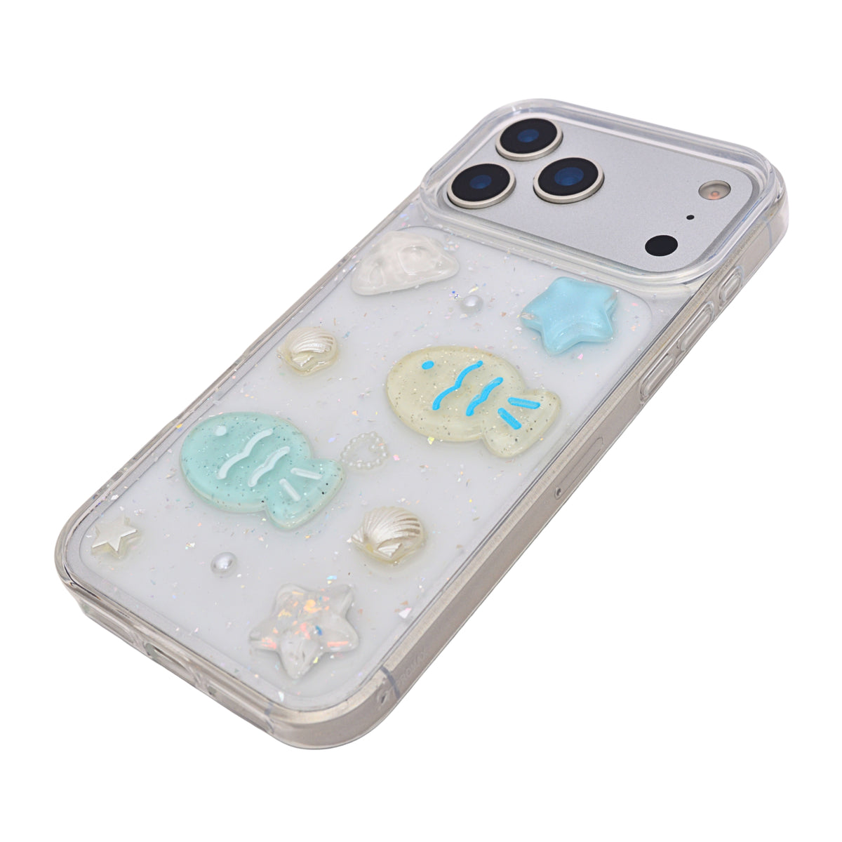 Sparkling Liquid Glitter Ocean Phone Case for iPhone 17 Pro
