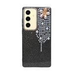 Luxury Glitter Finish with 3D Pearl Flower Design Phone Case for Samsung S24 / S25