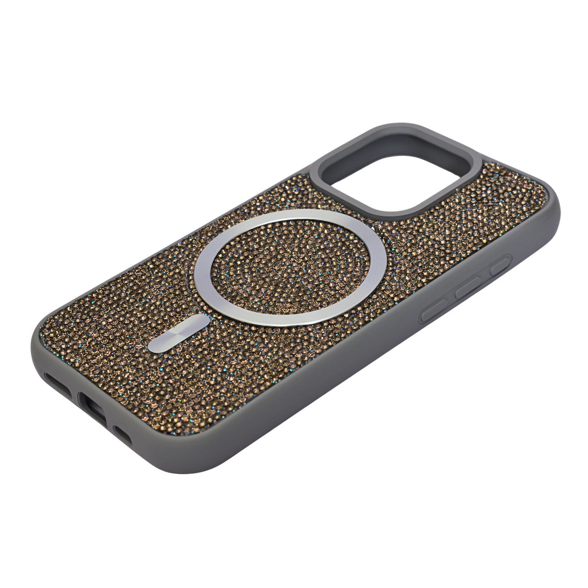 Luxury Rhinestone MagSafe Compatible Phone Case for iPhone 15 Pro