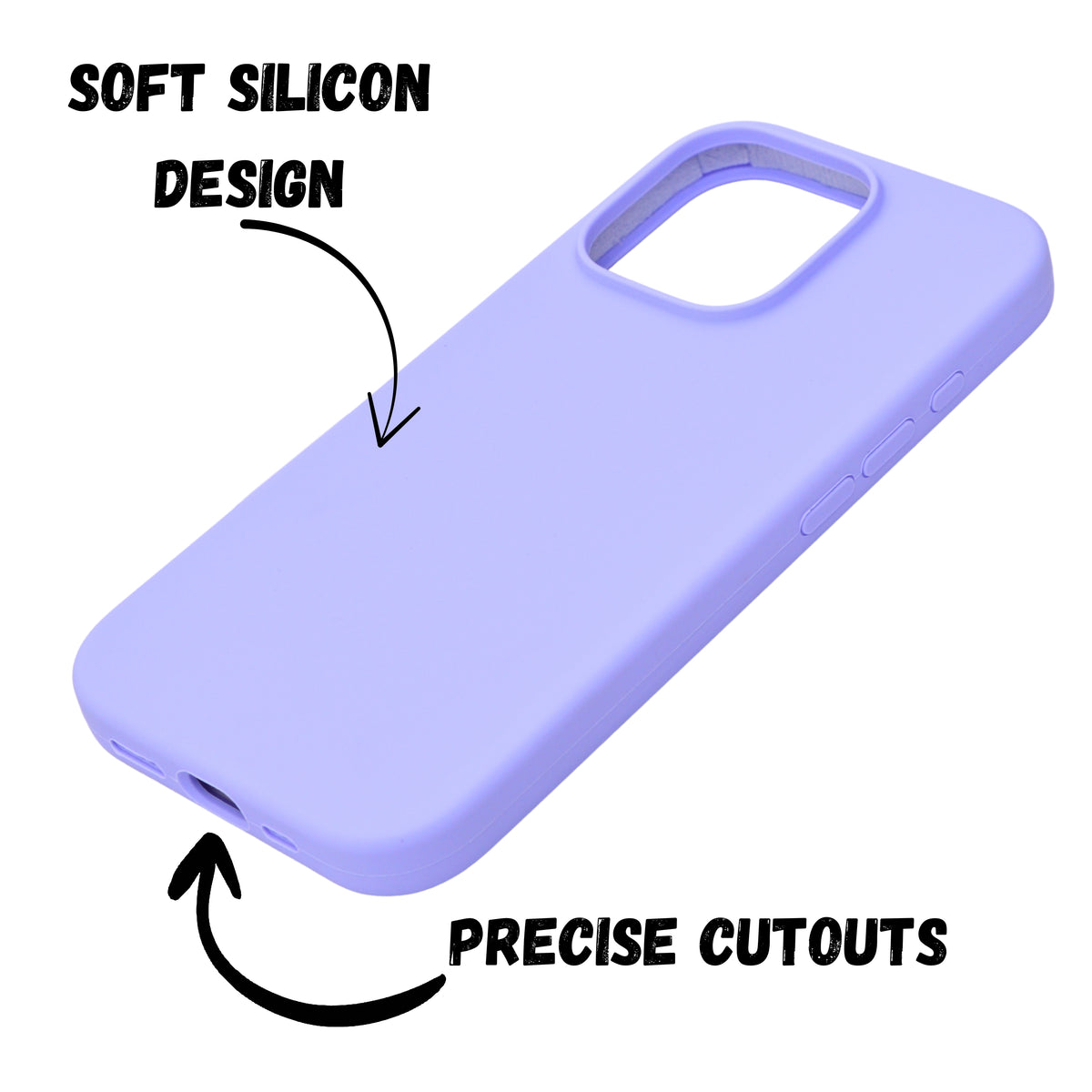 Premium Soft Silicone with Microfiber Lining Phone Case for iPhone 16 Pro