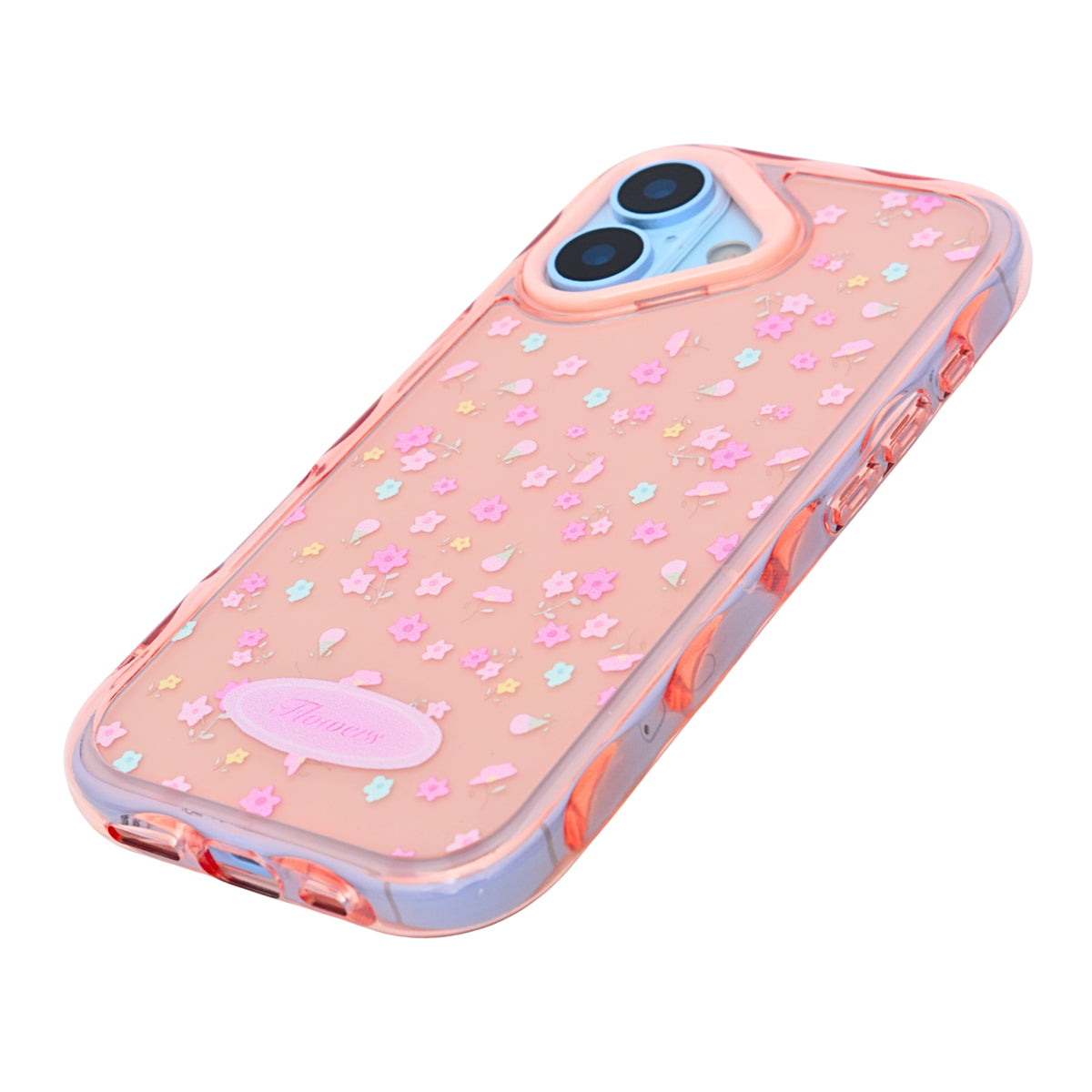 Cute Transparent Wavy Edge Phone Case for iPhone 17