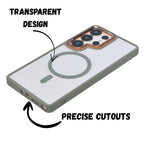 Crystal Clear MagSafe Protective Phone Case for Samsung S25 Ultra
