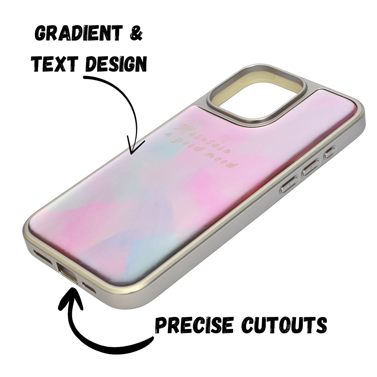Blossom Blush Marble Mystic Mood Phone Case for iPhone 16 Pro Max