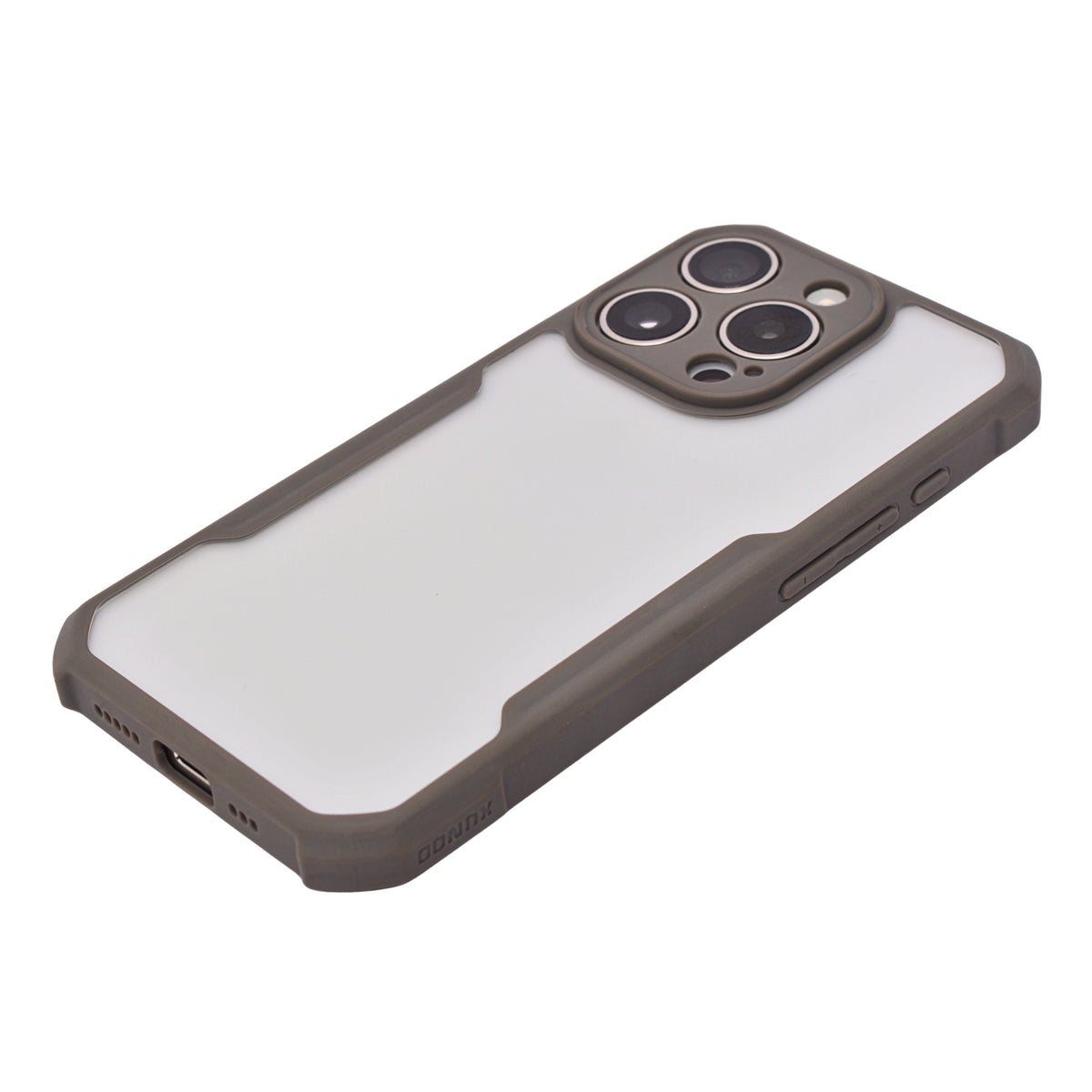 Rugged Clear Case with Black Bumper for iPhone 15 Pro