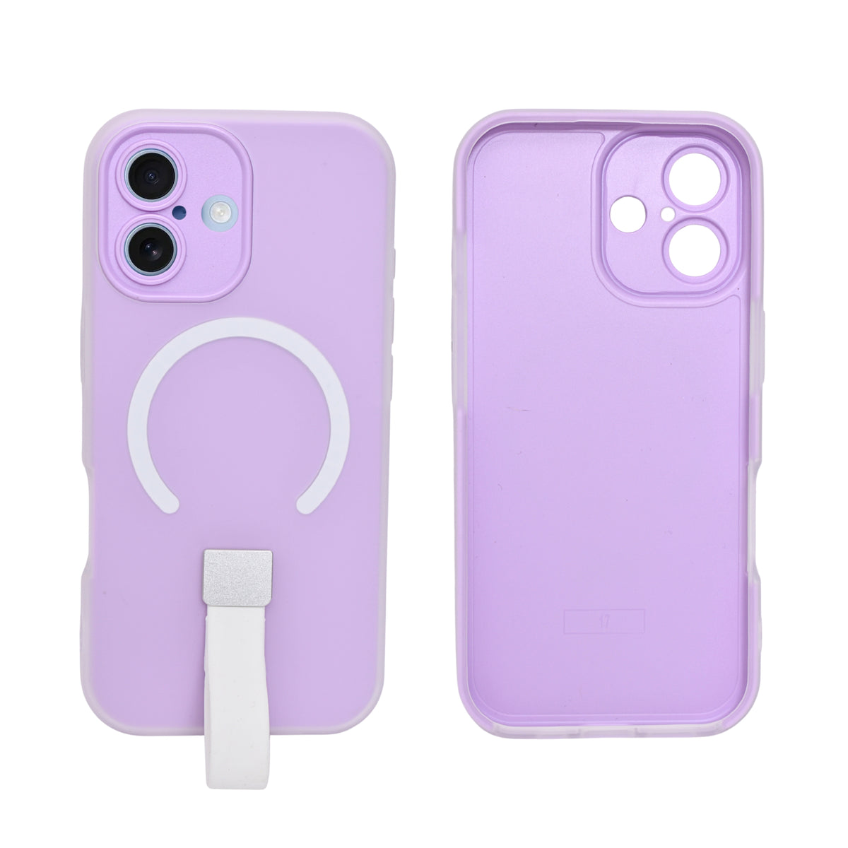 Frosty Matte with Silicone Finger Loop Phone Case for iPhone 17