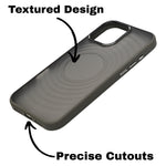 Stylish Durability Acrylic Corrugated Lines Skin Feel Case For iPhone 16 Pro Max