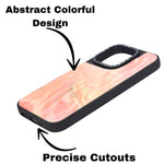 Marble Glossy Abstract Protective Phone Case For iPhone 15 Pro Max