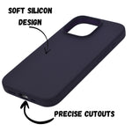 Premium Soft Silicone with Microfiber Lining Phone Case for iPhone 16 Pro