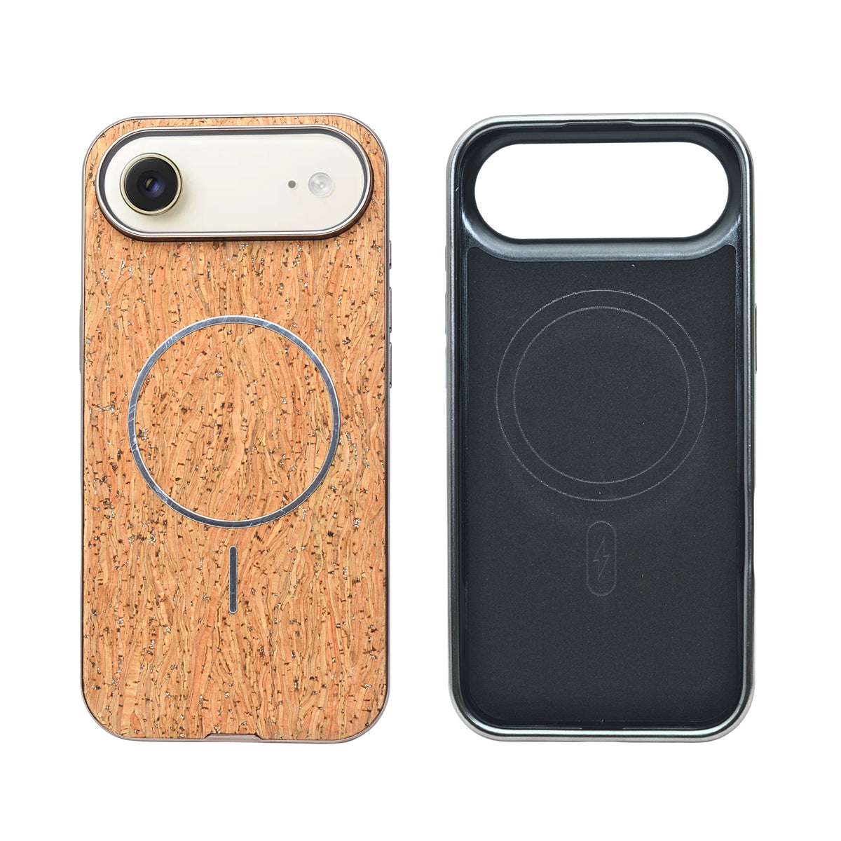 Cork Texture Printed MagSafe Compatible Phone Case for iPhone 17 Air