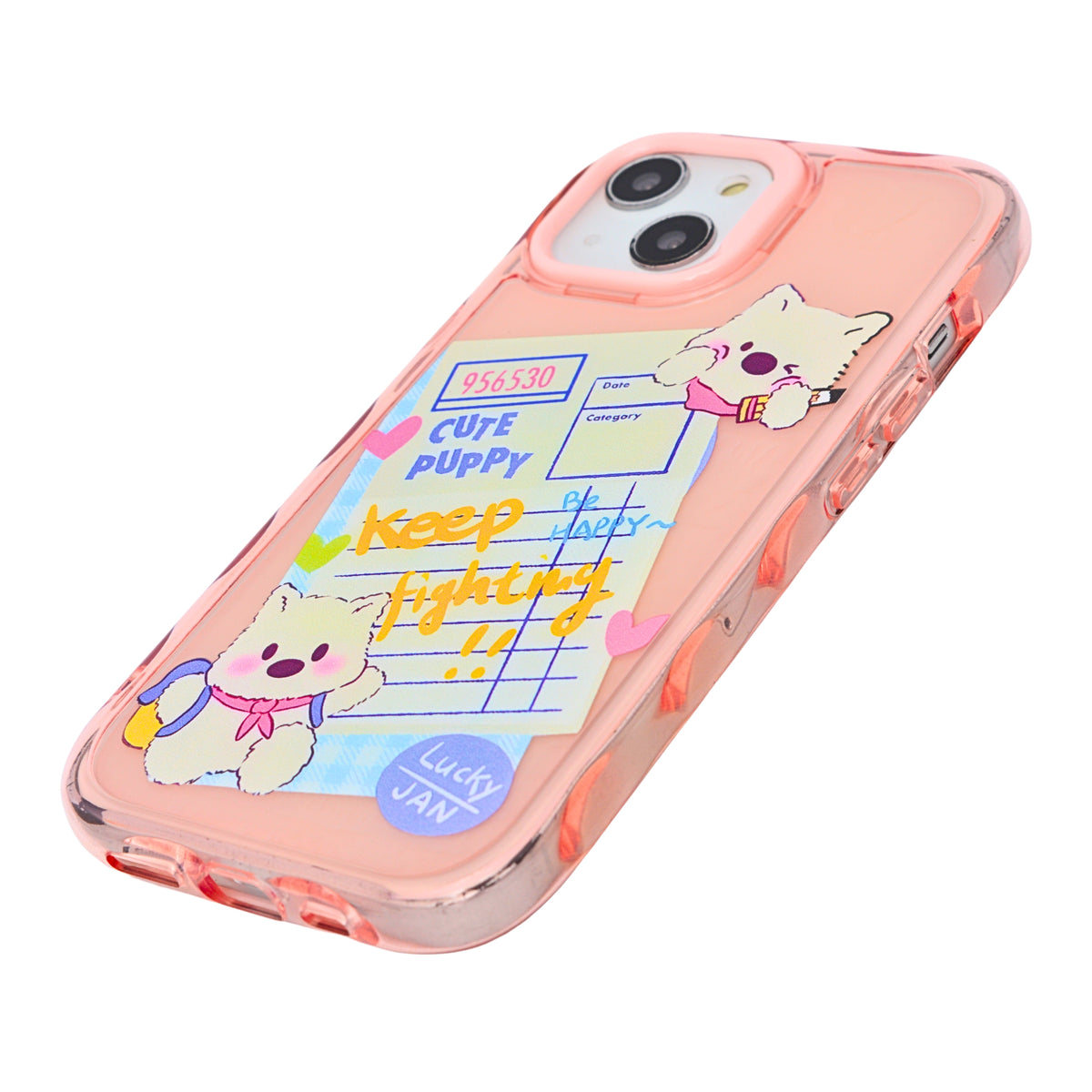 Cute Transparent Wavy Edge Phone Case for iPhone 13/ 14