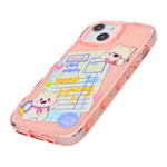Cute Transparent Wavy Edge Phone Case for iPhone 14 Plus/ 15 Plus