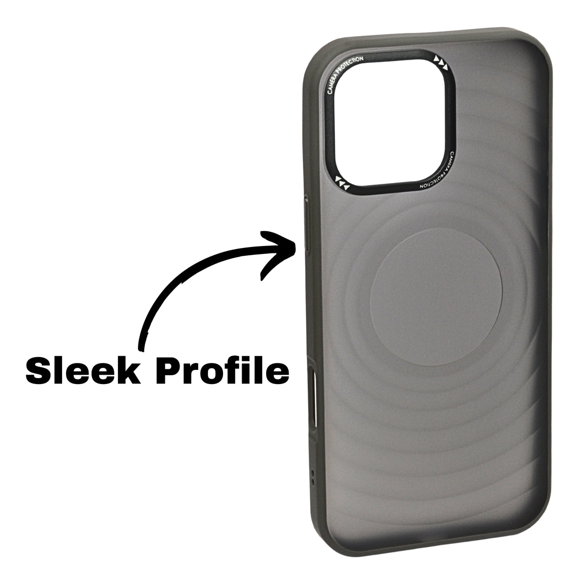 Stylish Durability Acrylic Corrugated Lines Skin Feel Case For iPhone 16 Pro Max