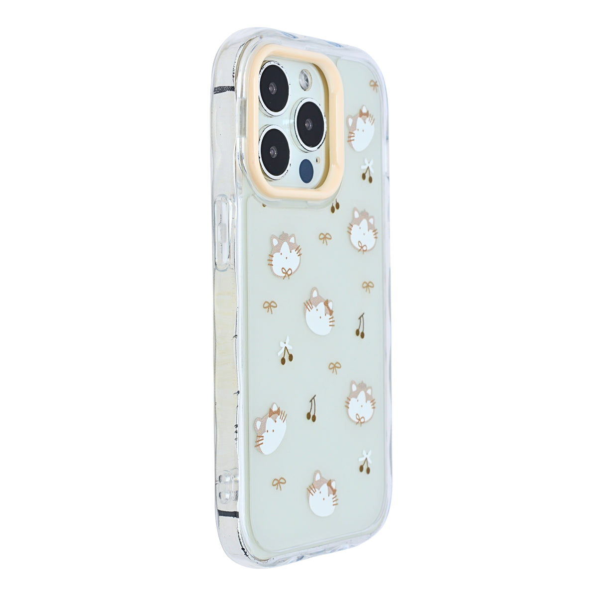 Cute Transparent Wavy Edge Phone Case for iPhone 14 Pro