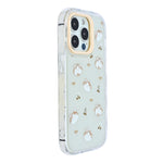 Cute Transparent Wavy Edge Phone Case for iPhone 14 Pro