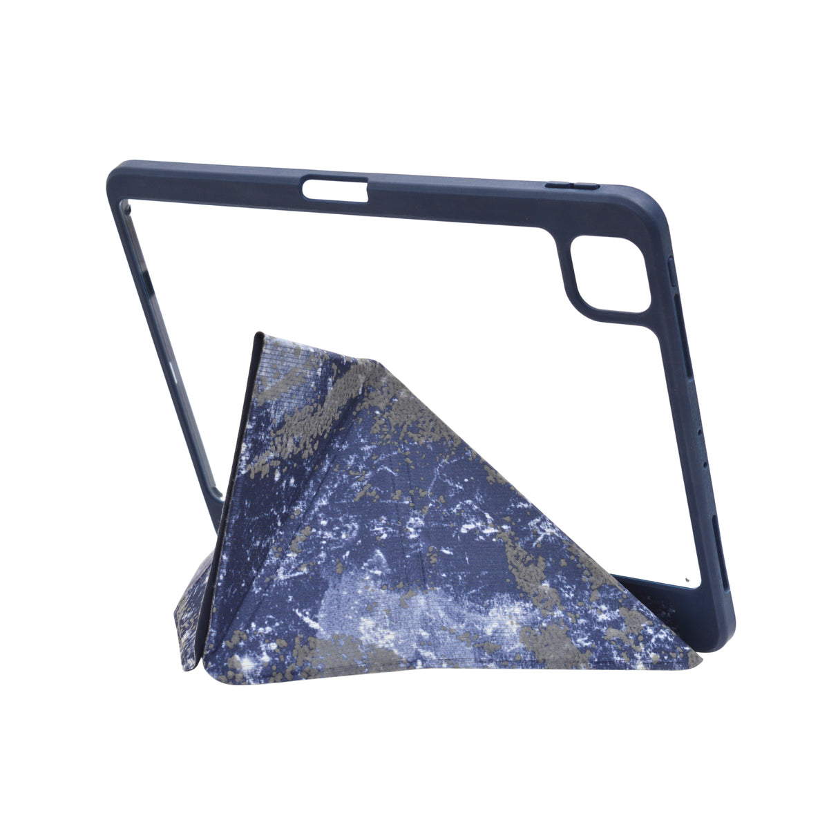 Marble Pattern Smart Fold Transparent Case for iPad Pro 11