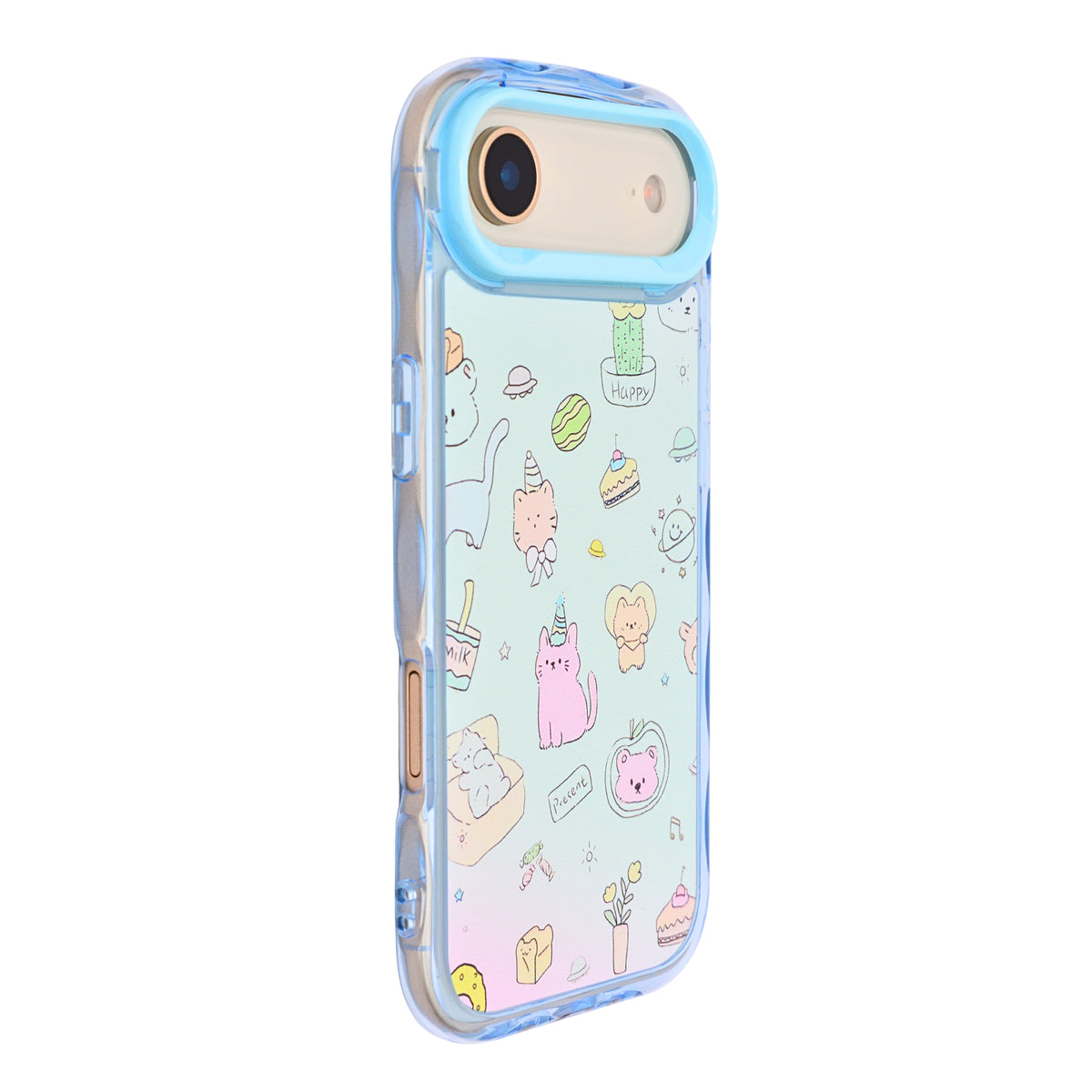 Cute Transparent Wavy Edge Phone Case for iPhone 17 Air