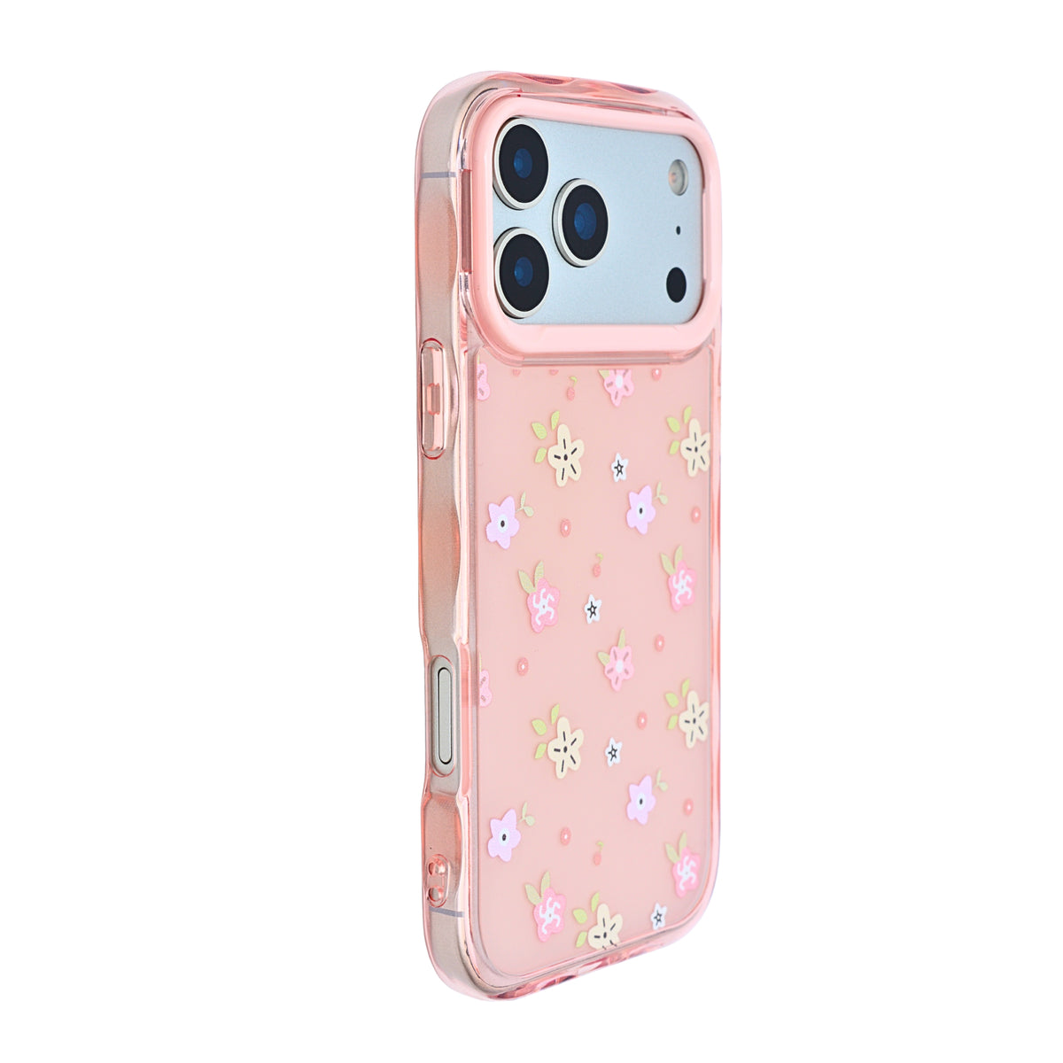 Cute Transparent Wavy Edge Phone Case for iPhone 17 Pro