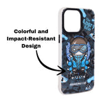 IKARIKUMA Angry Bear Series Cartoon Protective Phone Case For iPhone 15 Pro Max