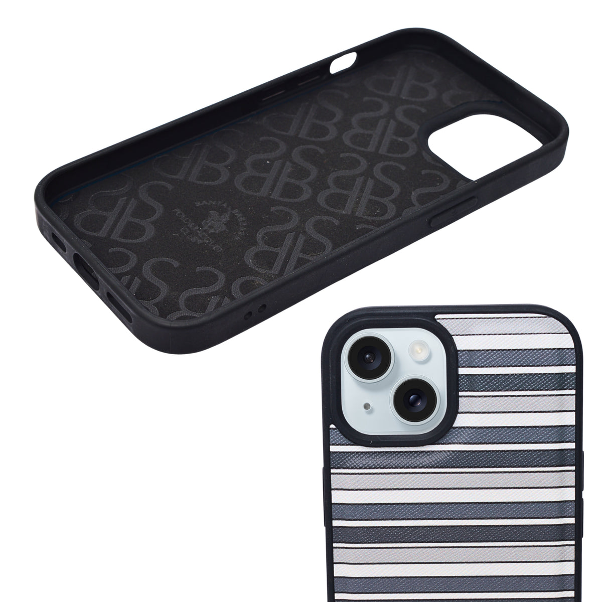 Santa Barbara Polo & Racquet Club Striped Phone Case for iPhone 15