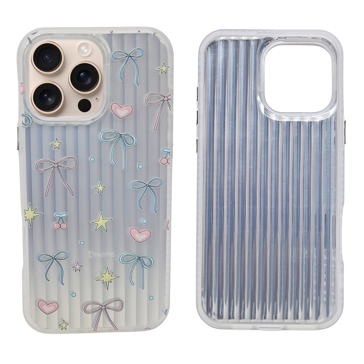 Aesthetic Bow & Floral Phone Case for iPhone 16 Pro