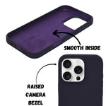 Premium Soft Silicone with Microfiber Lining Phone Case for iPhone 16 Pro