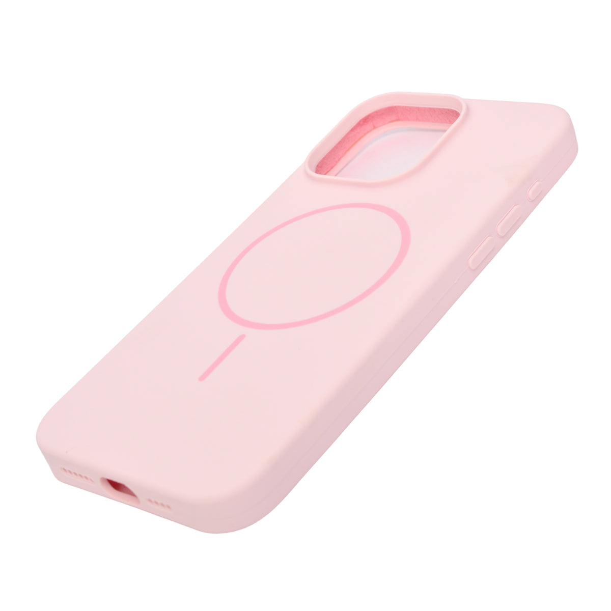 Soft Silicone with MagSafe Ring Phone Case for iPhone 15 Pro