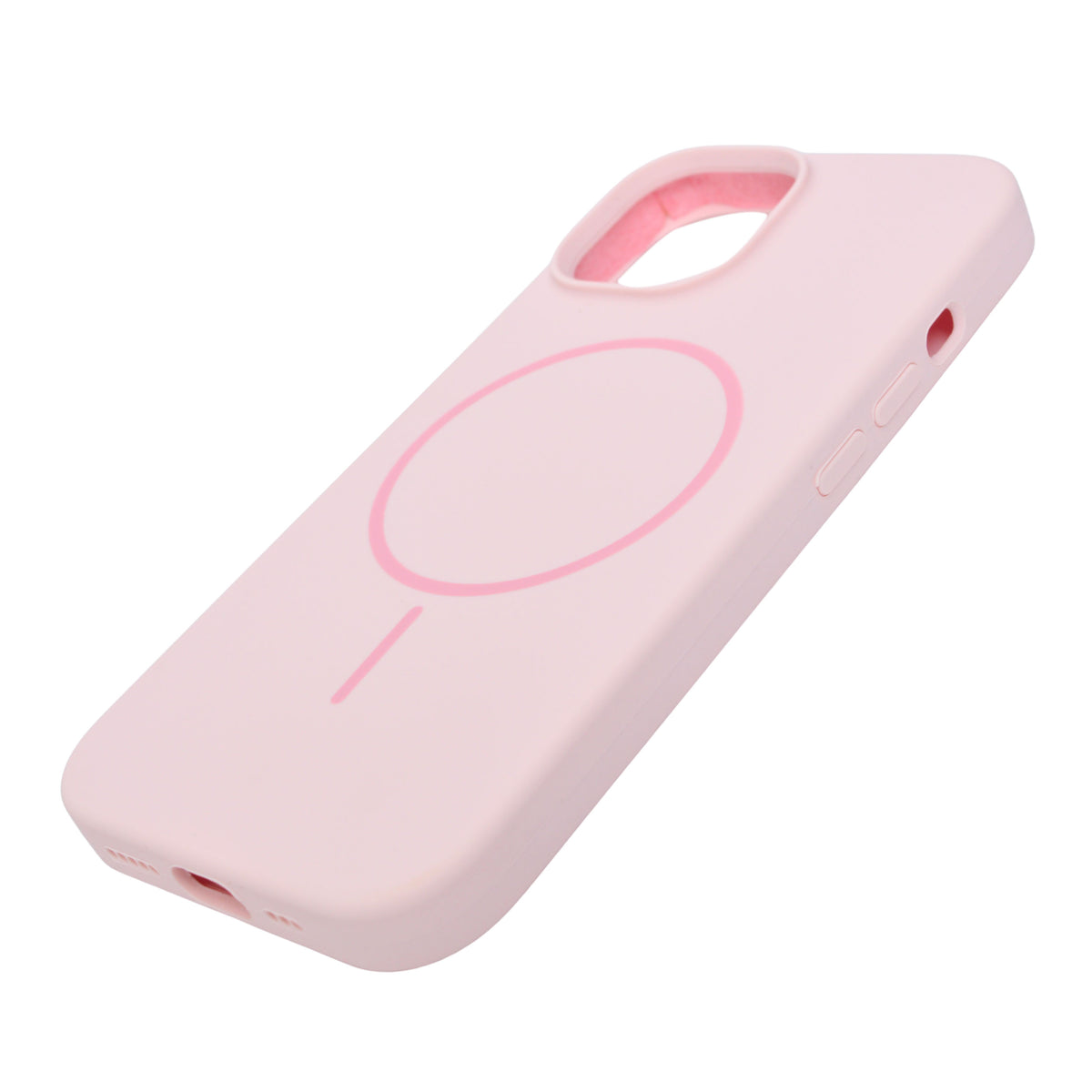 Soft Silicone with MagSafe Ring Phone Case for iPhone 15