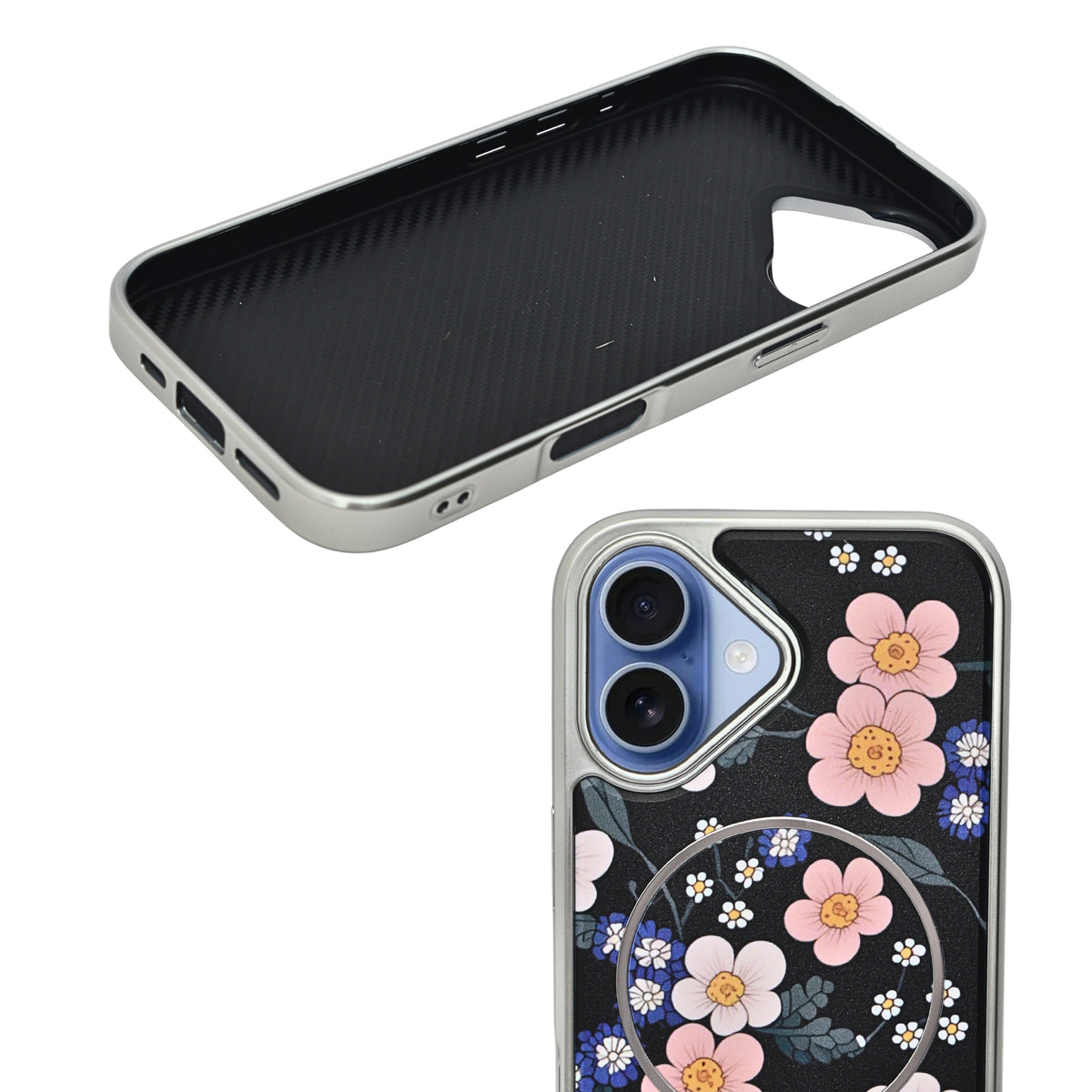 Floral Blossom Print MagSafe Compatible Phone Case for iPhone 17