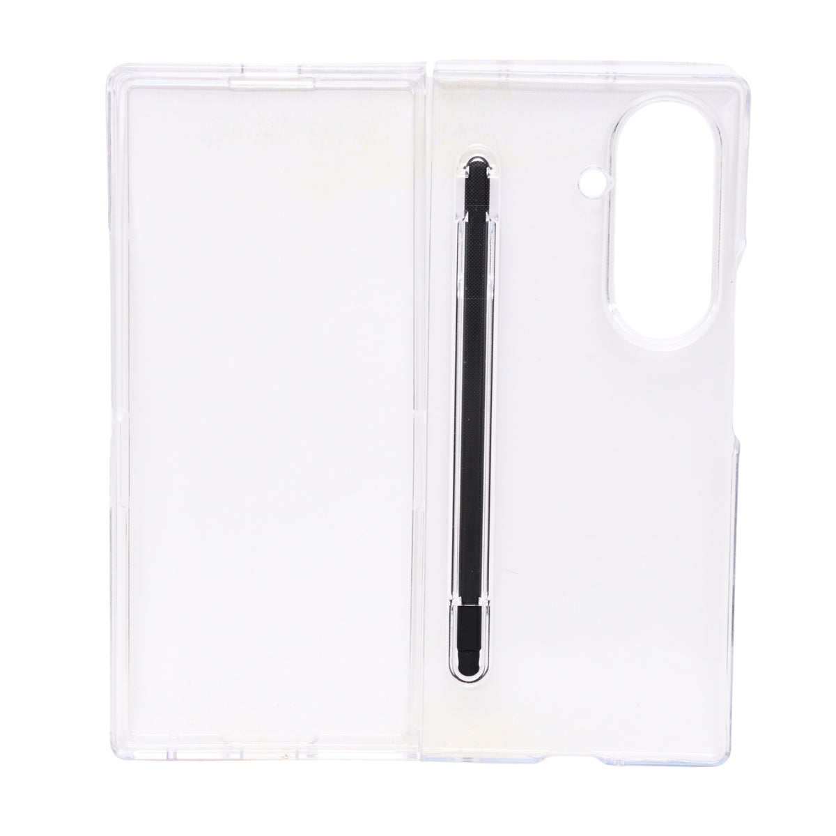 Crystal Clear with S Pen Slot Phone Case for Samsung Galaxy Z Fold 7