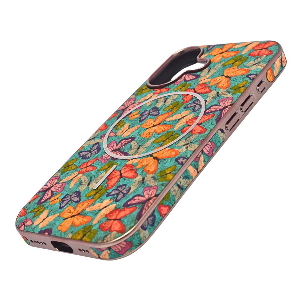 Cork Texture Printed MagSafe Compatible Phone Case for iPhone 17