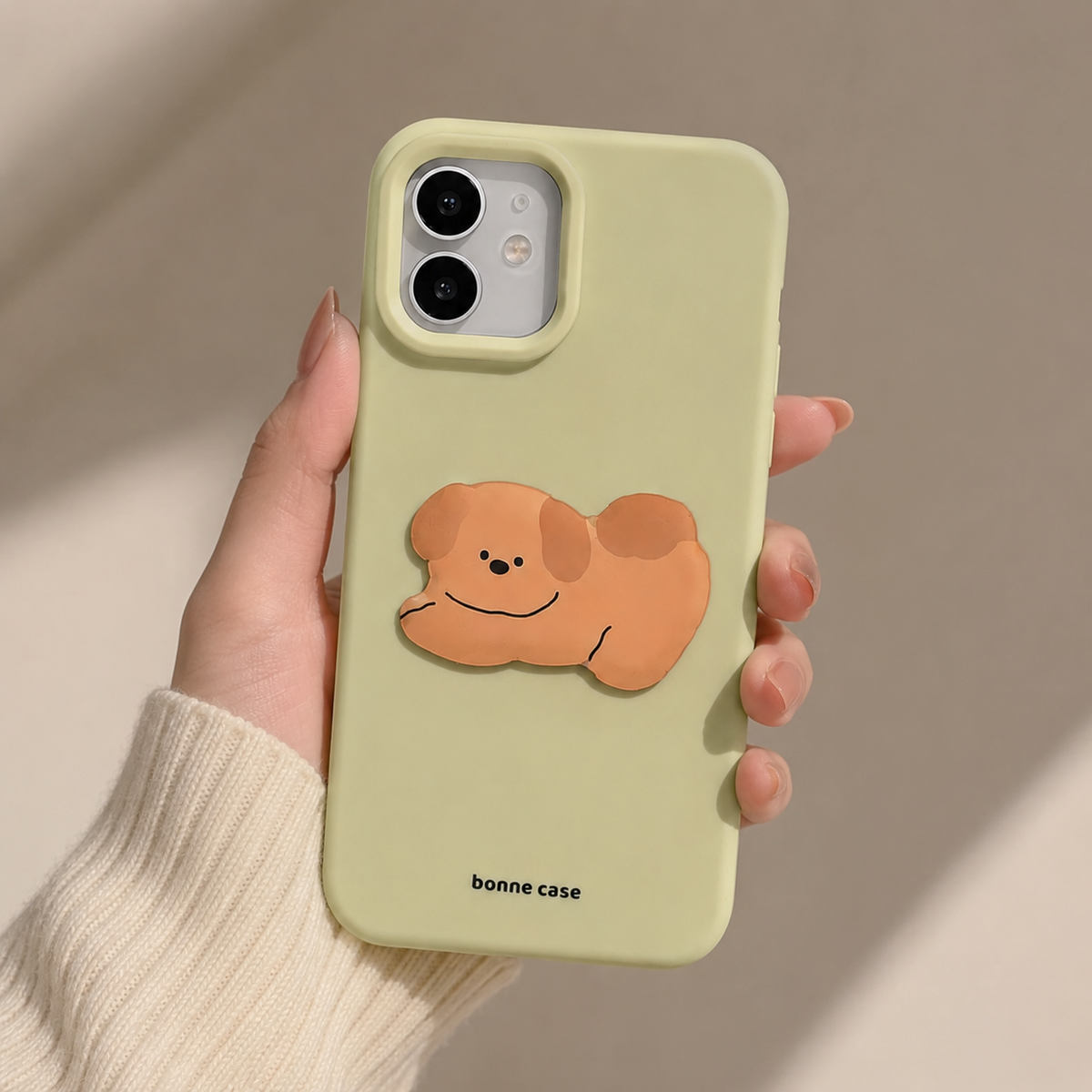 Minimalist 3D Puffy Toast Matte Case