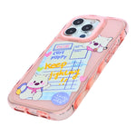 Cute Transparent Wavy Edge Phone Case for iPhone 14 Pro