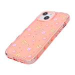 Cute Transparent Wavy Edge Phone Case for iPhone 14 Plus/ 15 Plus