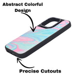 Marble Glossy Abstract Protective Phone Case For iPhone 15 Pro Max