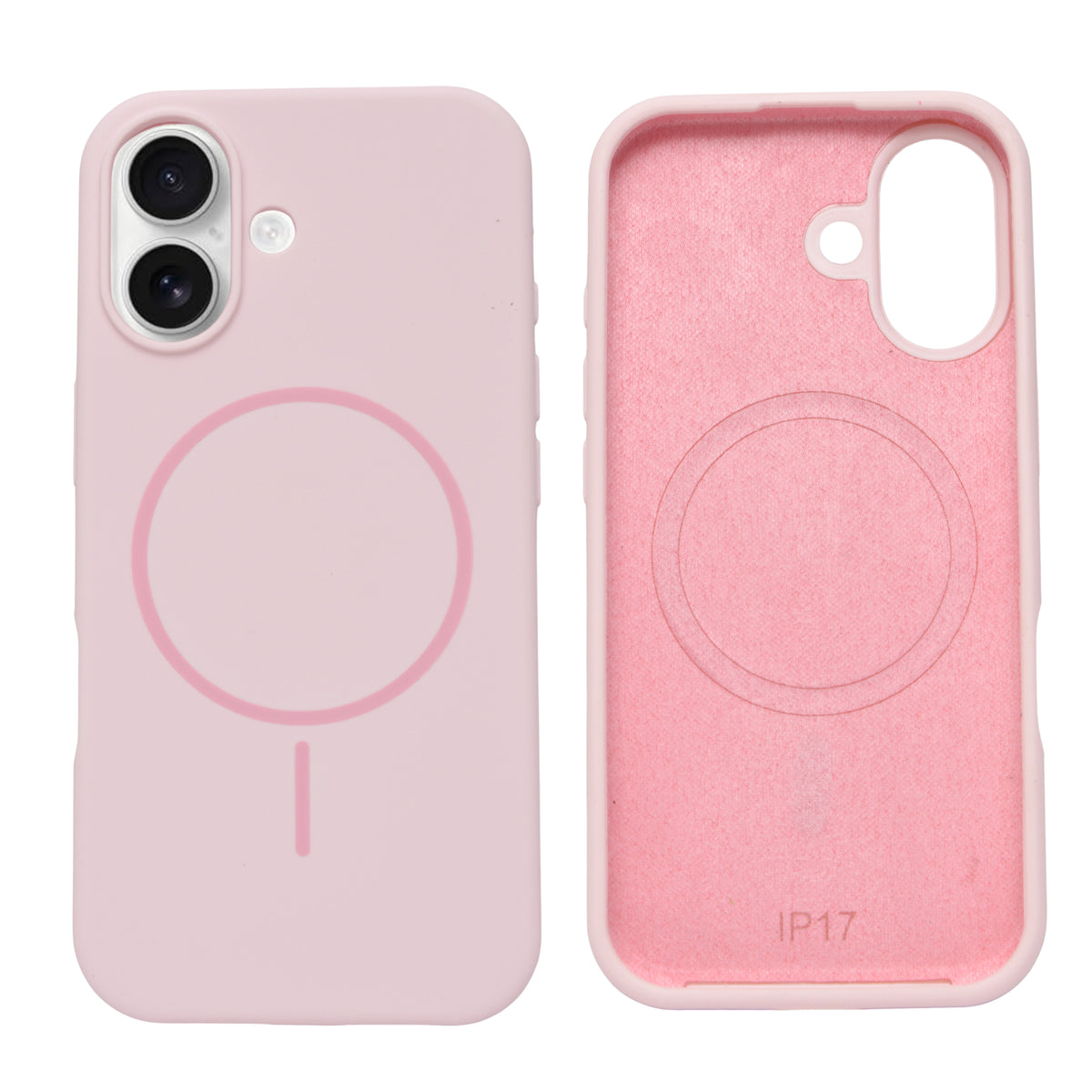 Soft Silicone with MagSafe Ring Phone Case for iPhone 17