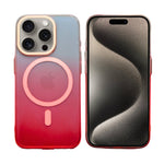 Aesthetic Gradient MagSafe with Metal Camera Protection Phone Case for iPhone 15 Pro