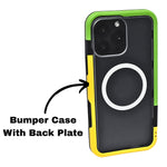 Dual Color Edge Matte Transparent MagSafe Phone Case for iPhone 16 Pro Max