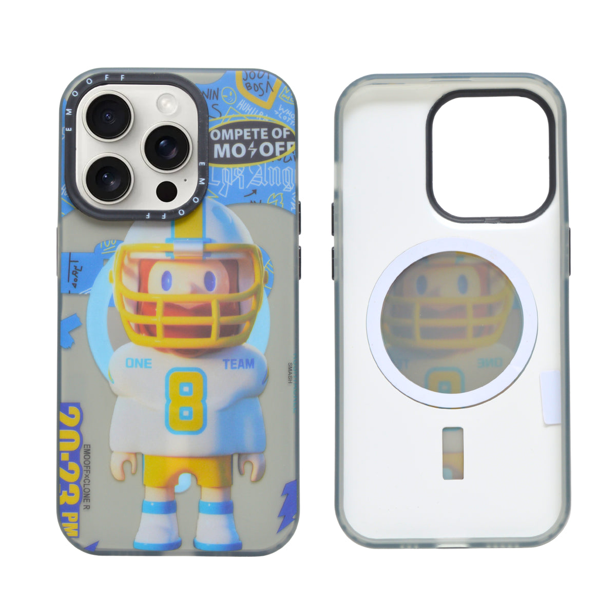 Trendy Sports Character Design Phone Case with MagSafe Compatible for iPhone 14 Pro