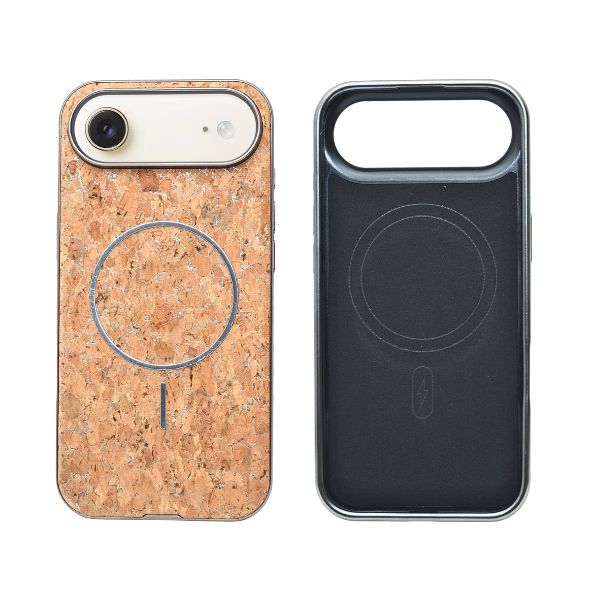 Cork Texture Printed MagSafe Compatible Phone Case for iPhone 17 Air