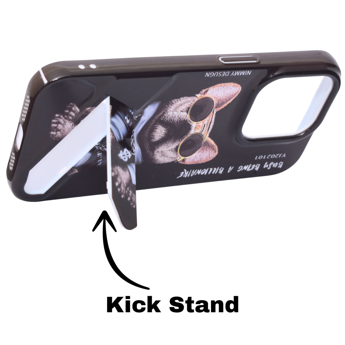 Hard Printed iPhone Case With Stand Back Cover For iPhone 13 Pro