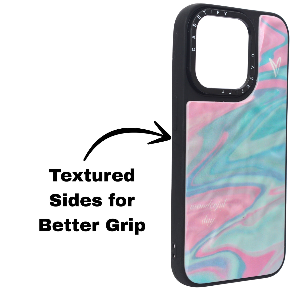 Marble Glossy Abstract Protective Phone Case For iPhone 15 Pro Max