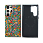 Cork Texture Printed MagSafe Compatible Phone Case for Samsung Galaxy S23 Ultra