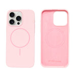 Soft Silicone with MagSafe Ring Phone Case for iPhone 15 Pro