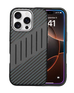 Carbon Fiber Leather Texture Kevlar Anti-Fall Protective Case for iPhone 15 Pro Max