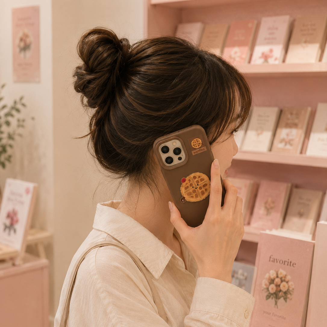 3D Puffy Waffle Matte Case
